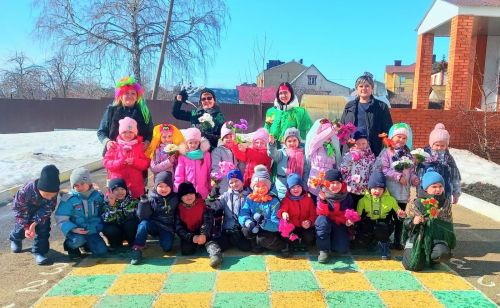 В детском саду «Золотая рыбка» встретили весну