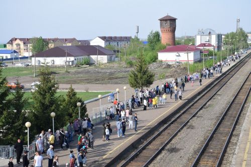 В Нурлате встретили «Паровоз Победы»