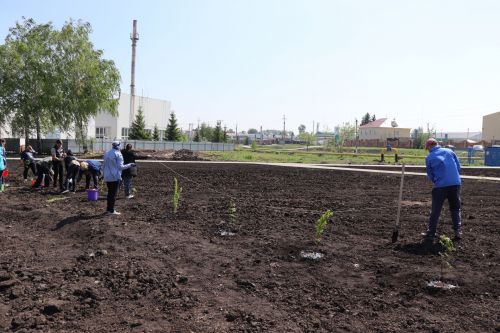 Глава Нурлатского района ознакомился с ходом благоустройства сквера нефтяников «Игелек»