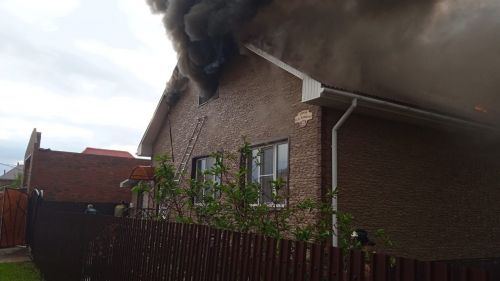 Пожар в Нурлате возник из-за удара молнии