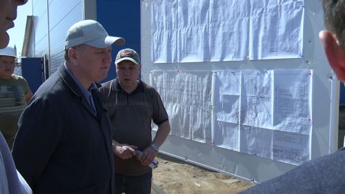 Глава района Алмаз Ахметшин оценил ход строительства новой станции очистки воды