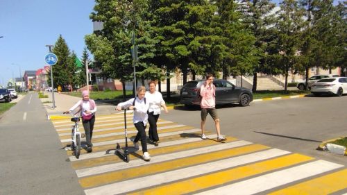 Нурлатских школьников учат правильно переходить дорогу
