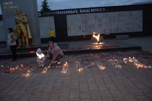 В Нурлате прошла акция «Свеча памяти»
