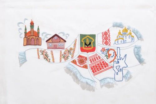 В Казани вышитые фрагменты карты Татарстана сошьют в единое полотно