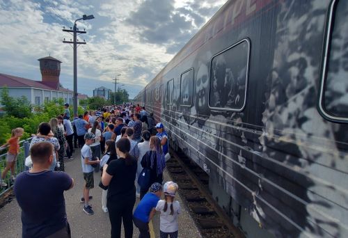 Сотни нурлатцев смогли сегодня посетить Поезд Победы