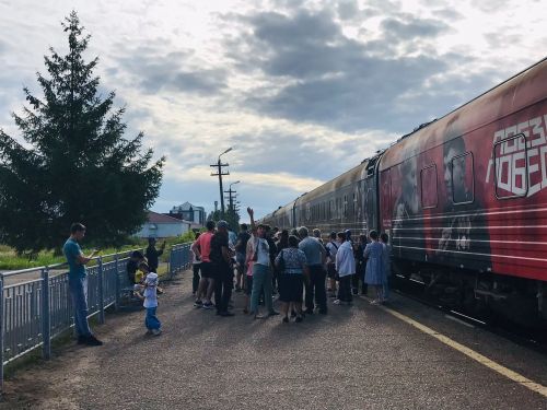 Сотни нурлатцев смогли сегодня посетить Поезд Победы