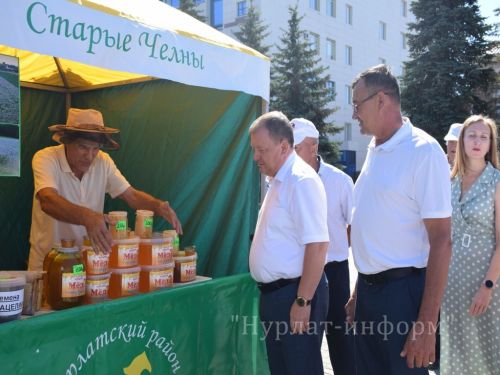 На центральной площади прошел третий фестиваль меда «Нурлатский мед»