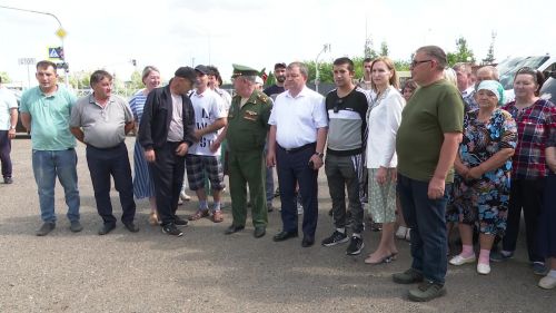 Из Нурлата в зону СВО отправили очередную группу контрактников