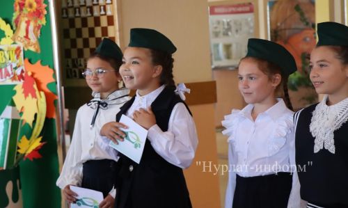 В Нурлатской гимназии прошла торжественная линейка к Дню знаний с участием Александра Шадрикова