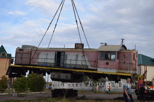 В сквере железнодорожников Нурлата установят памятник-тепловоз