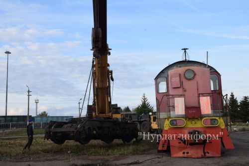 В сквере железнодорожников Нурлата установят памятник-тепловоз