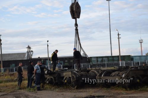 В сквере железнодорожников Нурлата установят памятник-тепловоз