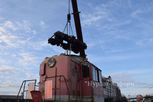 В сквере железнодорожников Нурлата установят памятник-тепловоз