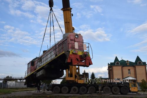 В сквере железнодорожников Нурлата установят памятник-тепловоз