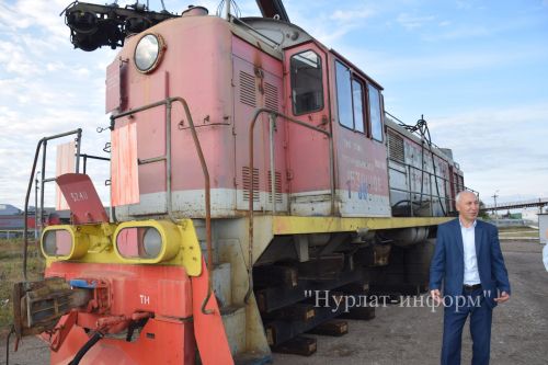 В сквере железнодорожников Нурлата установят памятник-тепловоз