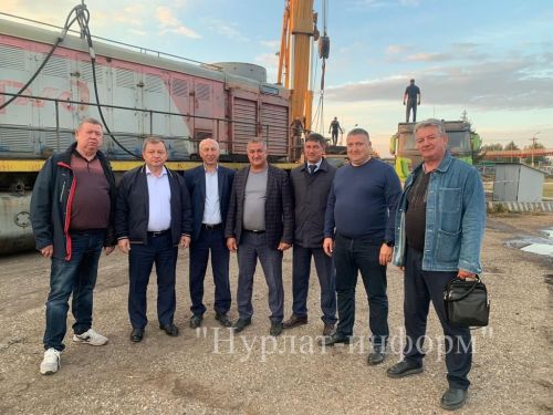 В сквере железнодорожников Нурлата установят памятник-тепловоз