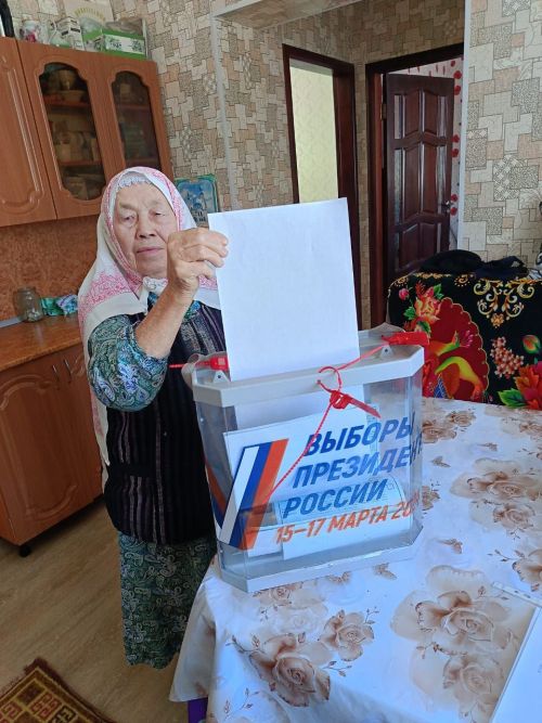 Кичкальнинцы активно участвуют в выборах Президента России