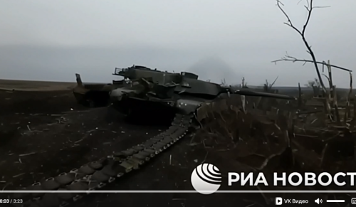 Российским разведчикам удалось снять видео внутри подбитого танка Abrams