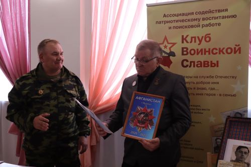 На встречу с нурлатскими поисковиками приехал председатель Ассоциации «Клуб воинской славы» РТ Михаил Черепанов