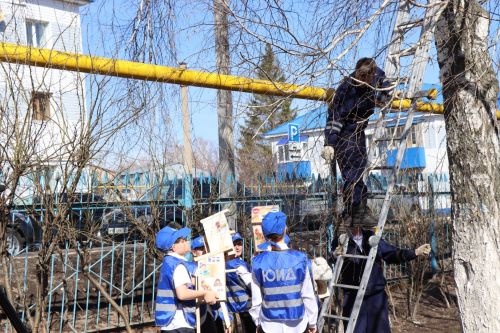 Нурлатские ЮИДовцы присоединились к весенней экоакции «Скворечники в стиле ПДД»