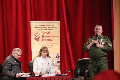 На встречу с нурлатскими поисковиками приехал председатель Ассоциации «Клуб воинской славы» РТ Михаил Черепанов