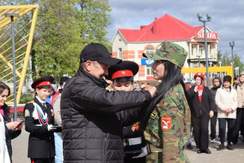 В День Победы в Нурлате наградили юнармейцев