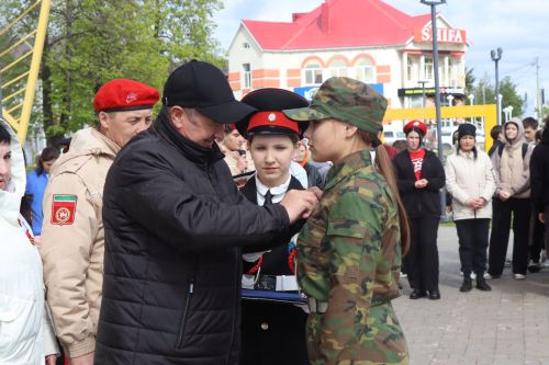 В День Победы в Нурлате наградили юнармейцев