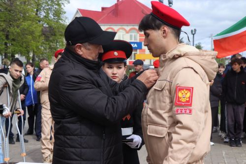 В День Победы в Нурлате наградили юнармейцев