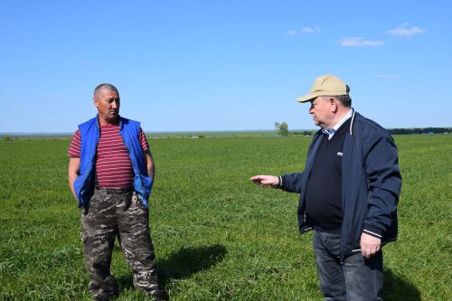 Глава Нурлатского района ознакомился с ходом посевных работ на полях района