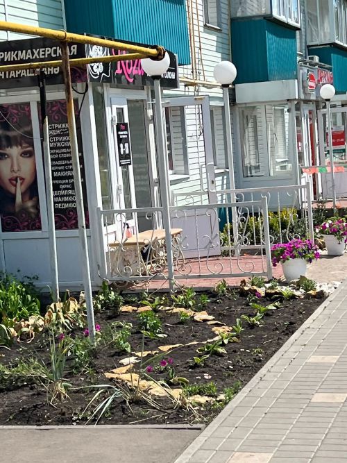 Территория парикмахерской по улице Советской в Нурлате заметно преобразилась