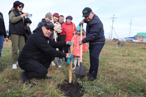 В Нурлате посадили Аллею волонтеров