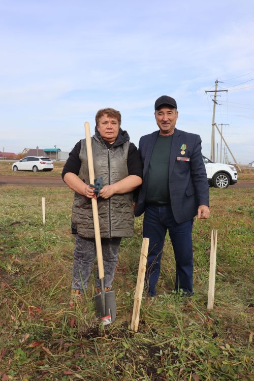 В Нурлате посадили Аллею волонтеров