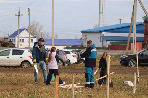 В Нурлате посадили Аллею волонтеров