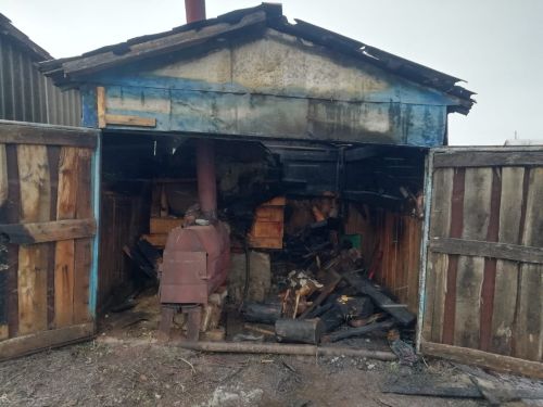 В Нурлатском районе потушен пожар в сарае