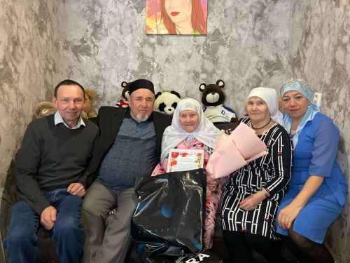 Жительница поселка Некрасовка Сания Самерханова отпраздновала 90-летний юбилей