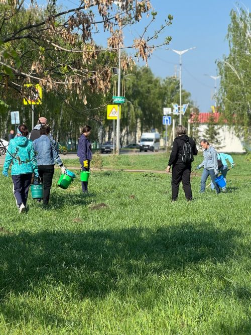Сотрудники Нурлатского исполкома высадили 100 деревьев в рамках акции «Сад памяти»