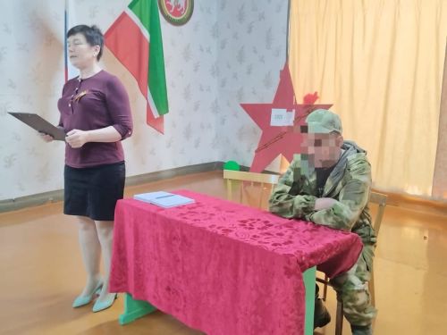 Урок мужества: в Кульбаево-Марасе прошла встреча с участником СВО