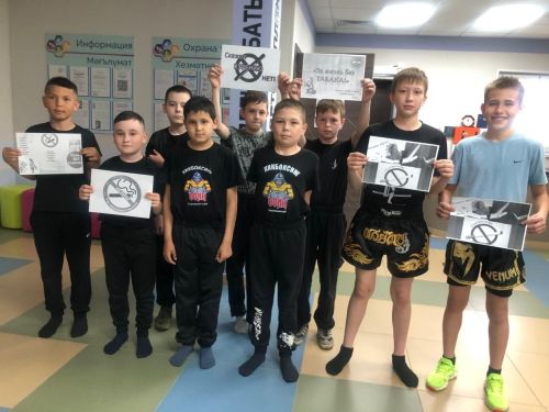 Спорт против табака: в спортшколе им. Г. Хусаинова прошли профилактические беседы