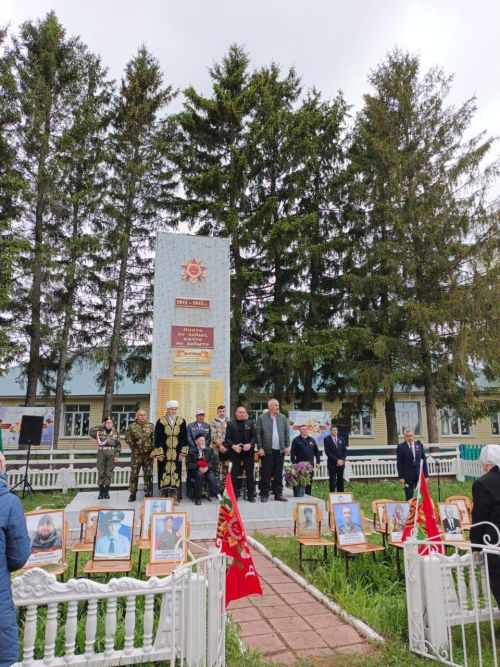 В селе Чулпаново праздничный митинг ко Дню Победы прошел с участием ветерана войны Каима Самигуллина