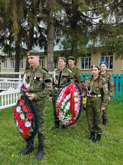 В селе Чулпаново праздничный митинг ко Дню Победы прошел с участием ветерана войны Каима Самигуллина
