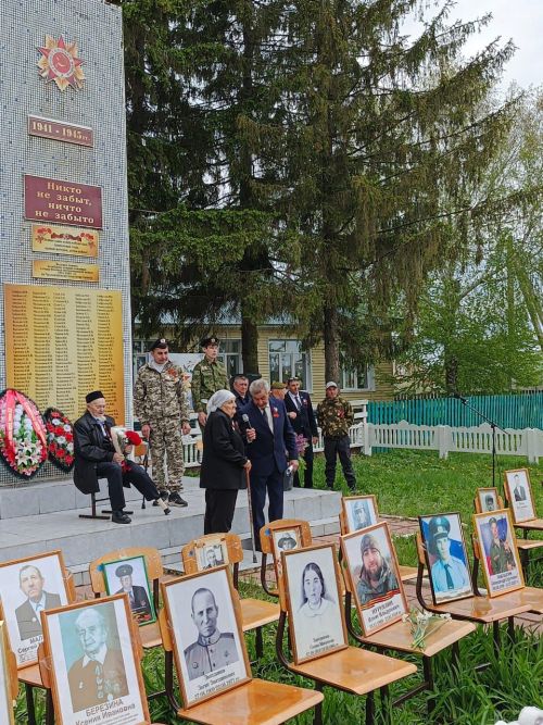 В селе Чулпаново праздничный митинг ко Дню Победы прошел с участием ветерана войны Каима Самигуллина