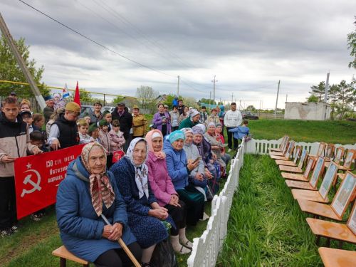 В селе Чулпаново праздничный митинг ко Дню Победы прошел с участием ветерана войны Каима Самигуллина