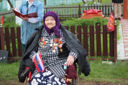 Митинг в Гайтанкине прошел с участием единственной в селе труженицы тыла Пелагеи Глуховой