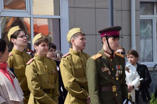 Юнармейцы Нурлата удостоились медалей за участие в Параде Победы