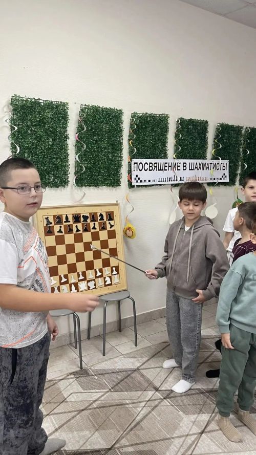 В шахматном клубе «Дебют» прошло торжественное посвящение в шахматисты