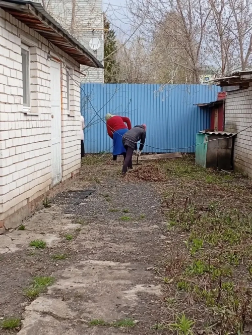 В мечети нурлатского микрорайона сахароваров прошел субботник