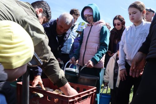 В Нурлате в девятый раз прошла масштабная акция по зарыблению водоема