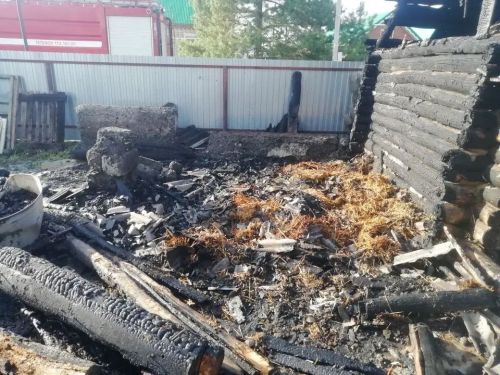 Пожар в микрорайоне Верхний Нурлат произошел из-за курения