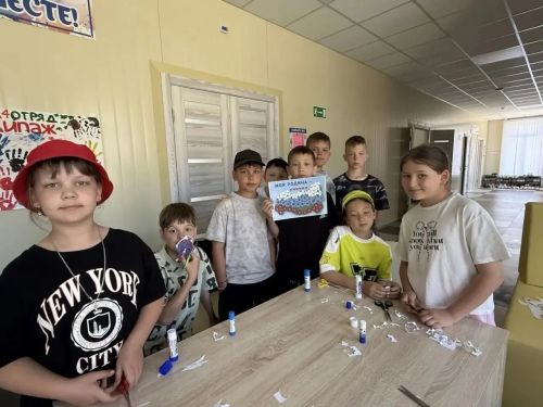 В лагере «Заречный» Нурлатского района прошло творческое занятие в преддверии Дня России
