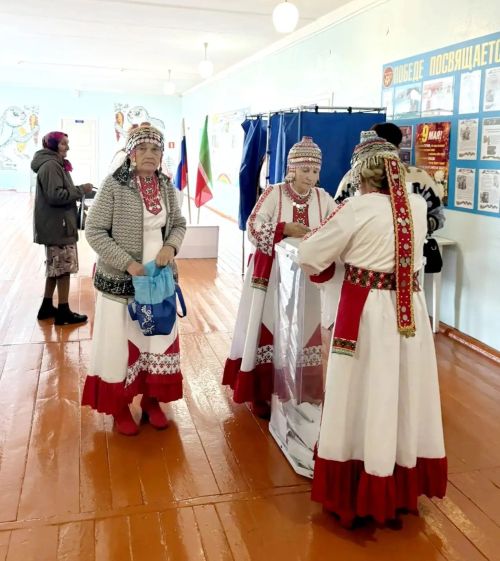 В селе Егоркино выборы проходят с национальным колоритом